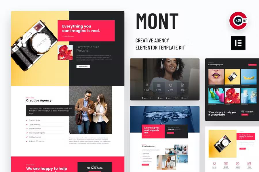 MONT – AGENCY ELEMENTOR TEMPLATE KIT